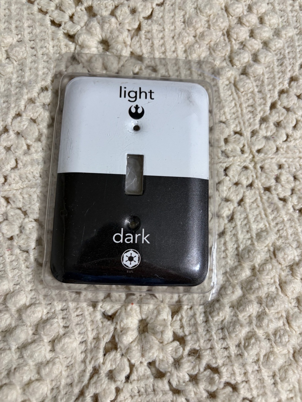 NWT Star Wars Light/Dark Toggle Night Light - Black & White home decor iconic